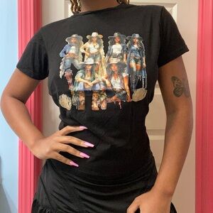 Black Cowgirl Graphic T-Shirt 🖤🤠